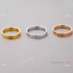 Replica Cartier LOVE Ring Narrow Ring In Men Women